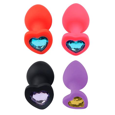 Plug Anal De Coração Em Silicone Tamanho G Sexy Import