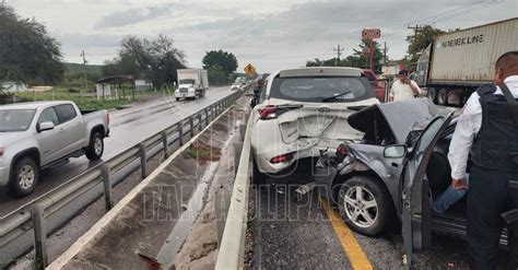 Hoy Tamaulipas Choque Multiple En Carretera De Tamaulipas Deja Varios