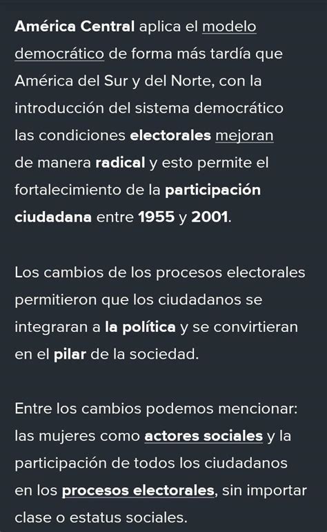 En Que Medida Los Cambios De Condiciones En Los Procesos Electorales