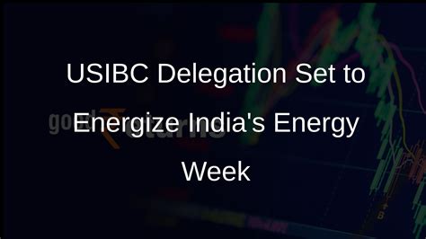 Usibc Delegation To Attend Indian Energy Week In Goa Goodreturns