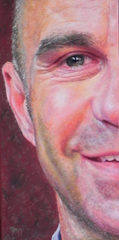 Brent 16x8 Commissioned Pastel Portrait Of Man By Daggi Wallace