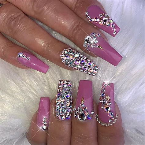 Pin By Tammy On Nails Glamour Chic Beauty Swarovski Nails