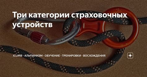 Три категории страховочных устройств | IClimb - альпинизм - обучение ...
