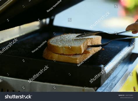 Device Making Hot Sandwich On Buffet Stock Photo 1265752861 Shutterstock
