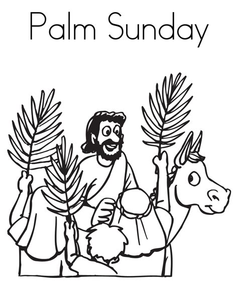 Palm Sunday Coloring Pages - Best Coloring Pages For Kids