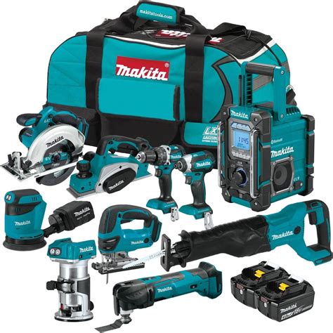 Makita Xt1501 18v Lxt® Lithium Ion Cordless 15 Pc Combo Kit 3 0ah