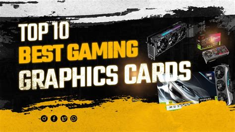 Top 10 Best Gaming Graphic Cards GPU Best Graphics Card 2024 YouTube