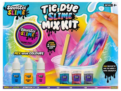 Tie Dye Slime Mix Kit Diy Make Your Own Colourful Glitter Slimes