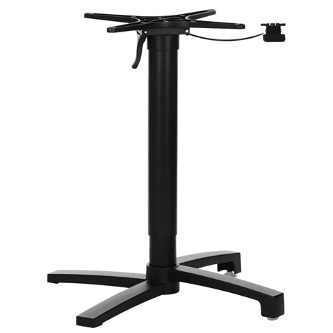 luxus tafelonderstel kyoto aluminium zwart hoogte verstelbaar