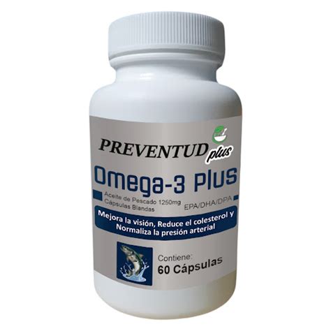 Aceite De Pescado Omega Plus Mg Capsulas Preventud Plus