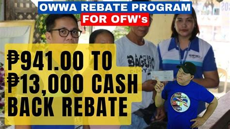 Owwa Rebate Program Makakuha Ng Rebate Mula Php Hanggang Php