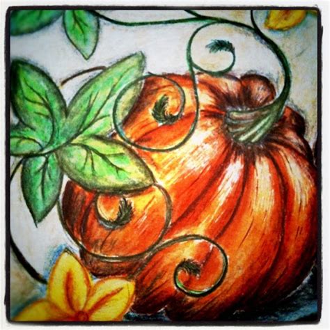 Тыквы на шелке