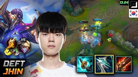 Deft Jhin Adc Build Galeforce Fleet Footwork LOL KR Challenger Patch