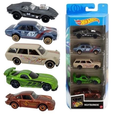 Veículos hot wheels 5 carros escala 1 64 nigthburnerz em Promoção na Americanas