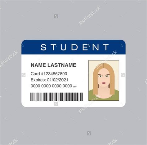 Free Printable Student Id Card Template Free Templates Printable