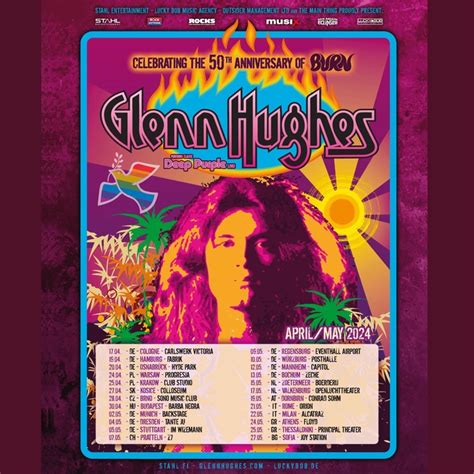 Glenn HughesAthina チケット, Floyd - Live Music Venue2024年5月24日 | Bandsintown
