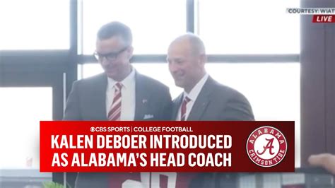 Kalen DeBoer introduced as Alabama's new head football coach - The ...