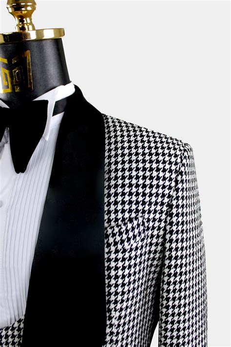 Houndstooth Tuxedo Suit 3 Piece Gentleman S Guru