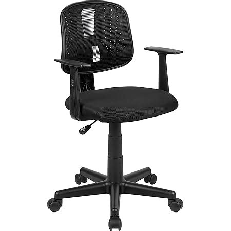 Amazon Flash Furniture Mid Back Black Leathersoft Swivel Task