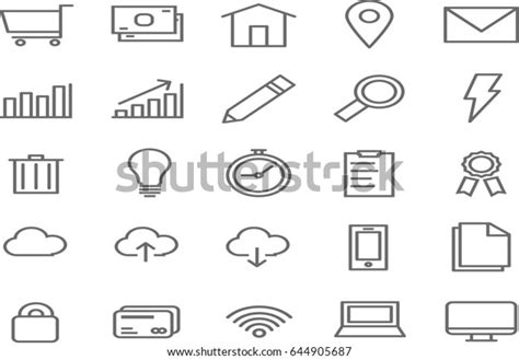 Symbols Common Everyday Life Stock Illustration 644905687