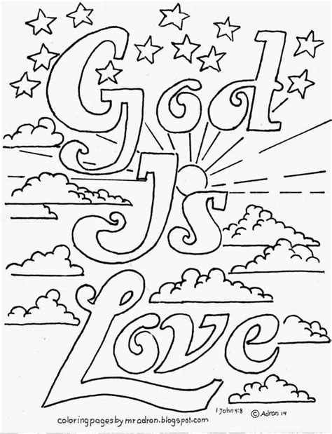 God Is Love Coloring Pages Free Coloring Home