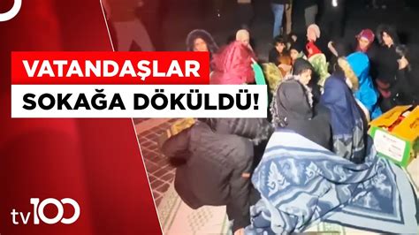 5 9 Büyüklüğündeki Deprem Sonrası Geceyi Dışarda Geçirdiler Tv100