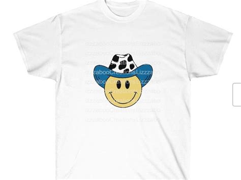 Smiley Face Cowboy Png Etsy