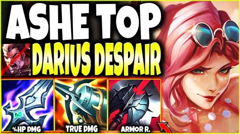 Ashe Top Lane Is Darius DESPAIR OP ASHE ON HIT BUILD LoL New Ocean