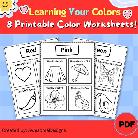 Learning Your Colors 8 Printable Color Worksheets Made By Teachers