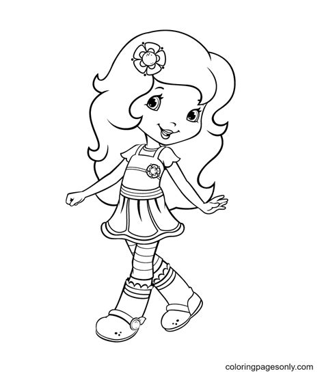 Plum Pudding Strawberry Shortcake Coloring Pages