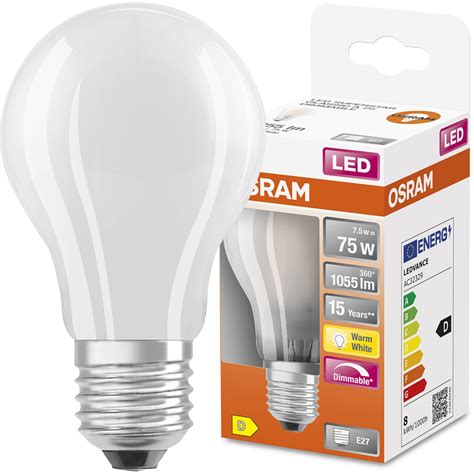 Żarówka LED E27 A60 7 5W 2700K ŚCIEMNIALNA OSRAM 4058075112094 Cena