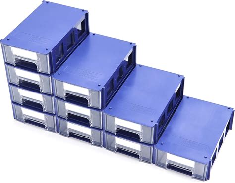 Stackable Plastic Small Parts Hardware And Craft Storage Drawers Set