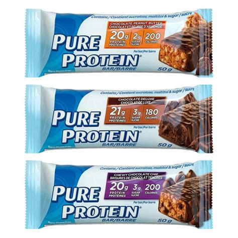 Pure Protein Bar Variety Pack Sans Gluten 18 X 50 G Deliver Grocery Online Dg 9354 2793