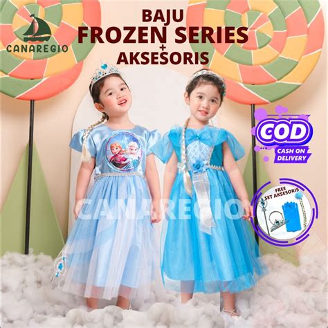 Jual Gratis Aksesoris Set Baju Frozen Set Aksesoris Mahkota Gaun