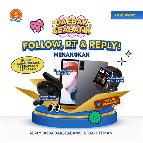 Seabank Indonesia On Twitter Giveaway Spesial Bundle Daebakseabank