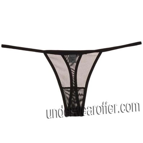 Sexy Women S Thongs Sheer G Strings Underwear Black Transparent Panties Lingerie Mu