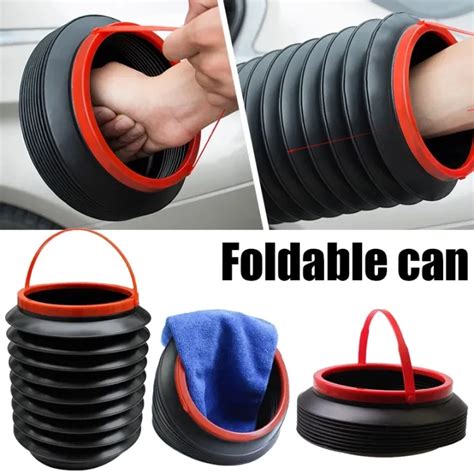 【ccwolf】retractable Folding Car Trash Bin Garbage Can Auto Wash