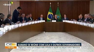 CETV 1ª Edição Fortaleza Elmano se reúne Lula e outros