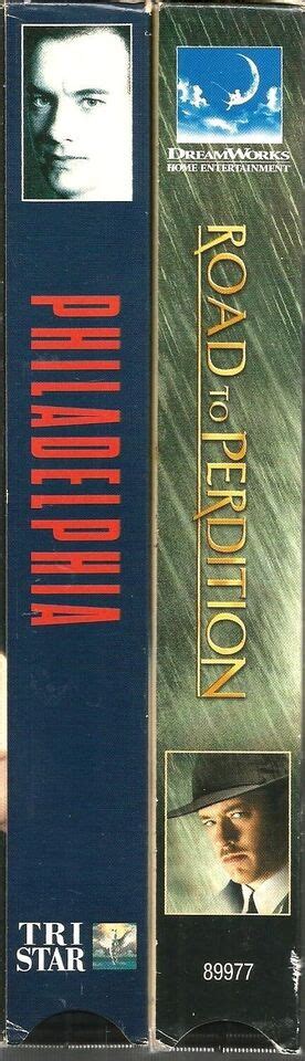 Philadelphia Road To Perdition VHS Tom Hanks Denzel Washington Paul