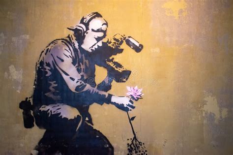 Praga Republika Czeska Wystawa Sztuki Ulicznej Banksy W