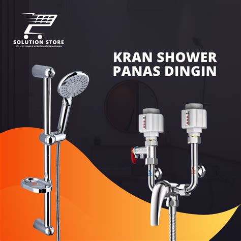 Jual Kran Shower Panas Dingin Shower Mixer Water Heater Tanpa Bobok