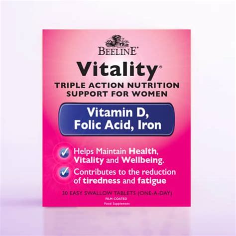 Beeline Vitality Tablets Iron Vitamin D Folic Acid Beeline Healthcare