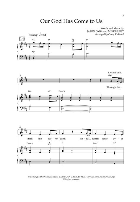 Our God Has Come To Us Choral Anthem Satb Sheet Music Pdf Lifeway