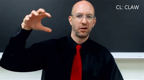 Cl Claw Classifier Asl American Sign Language Youtube