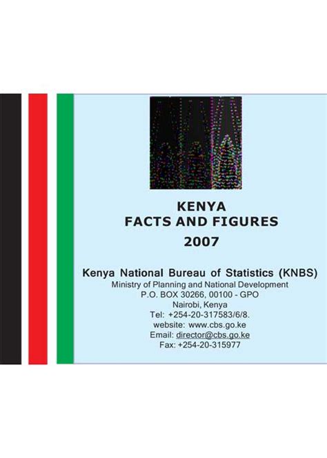 Kenya Facts Figures Kenya National Bureau Of Statistics