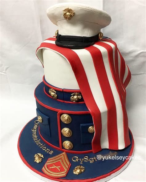 Marine Corps Retirement Cake