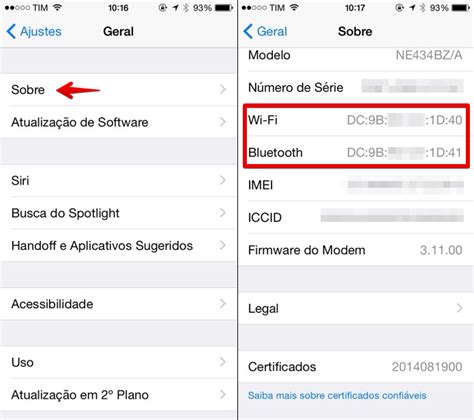 Como descobrir o endereço MAC de um iPhone Dicas e Tutoriais TechTudo