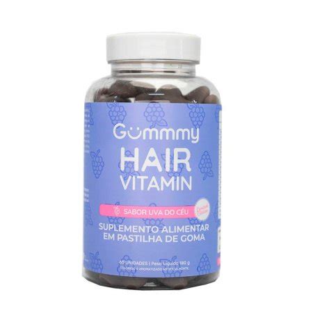 Suplemento Alimentar Gummy Hair Vitamin Uva do Céu 60 Gomas App