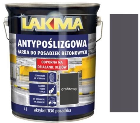 LAKMA AKRYBET B 30 FARBA DO POSADZKI GRAFITOWA 4L 011 10 002 0033