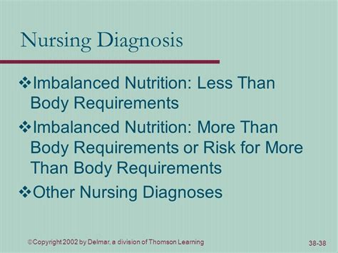 Chapter 38 Nutrition Fundamentals Of Nursing Standards And Practices 2e Ppt Download